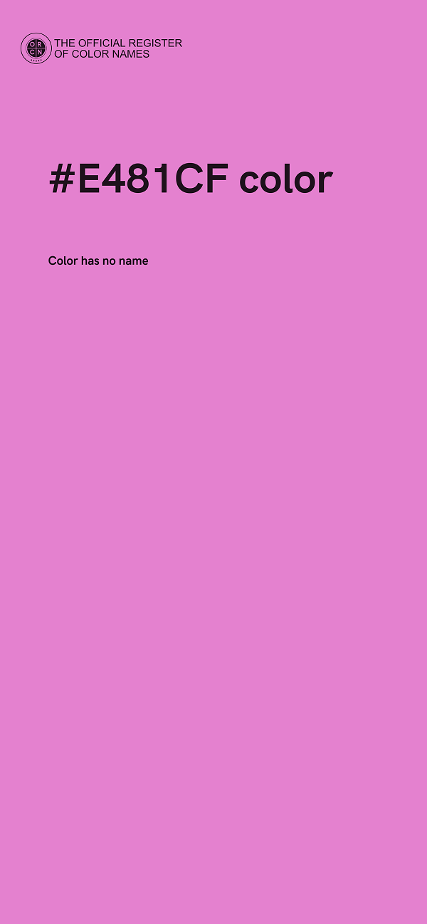 #E481CF color image