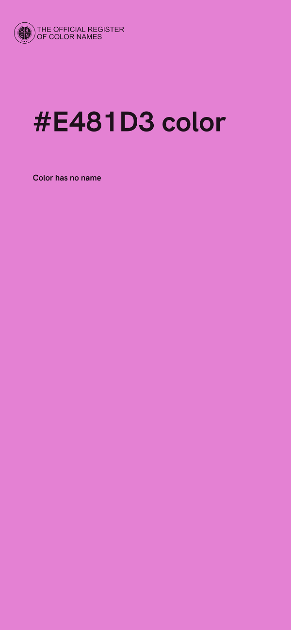 #E481D3 color image