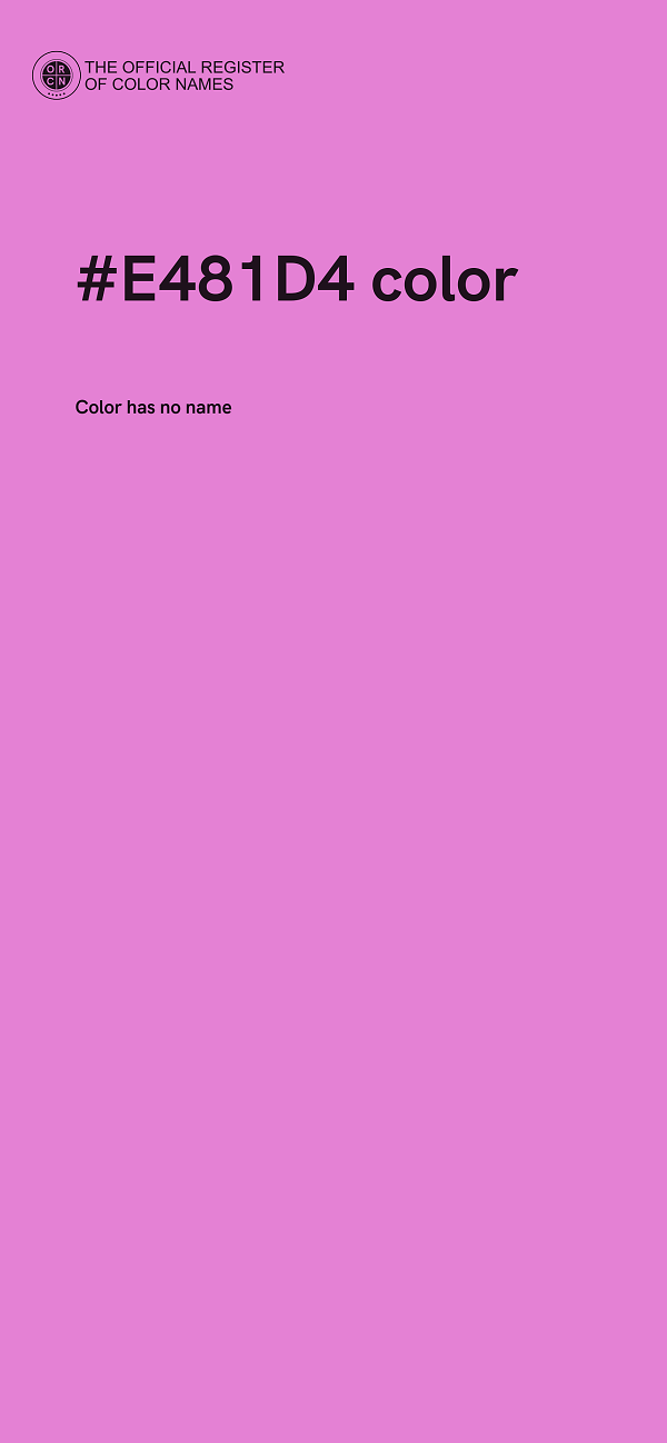 #E481D4 color image