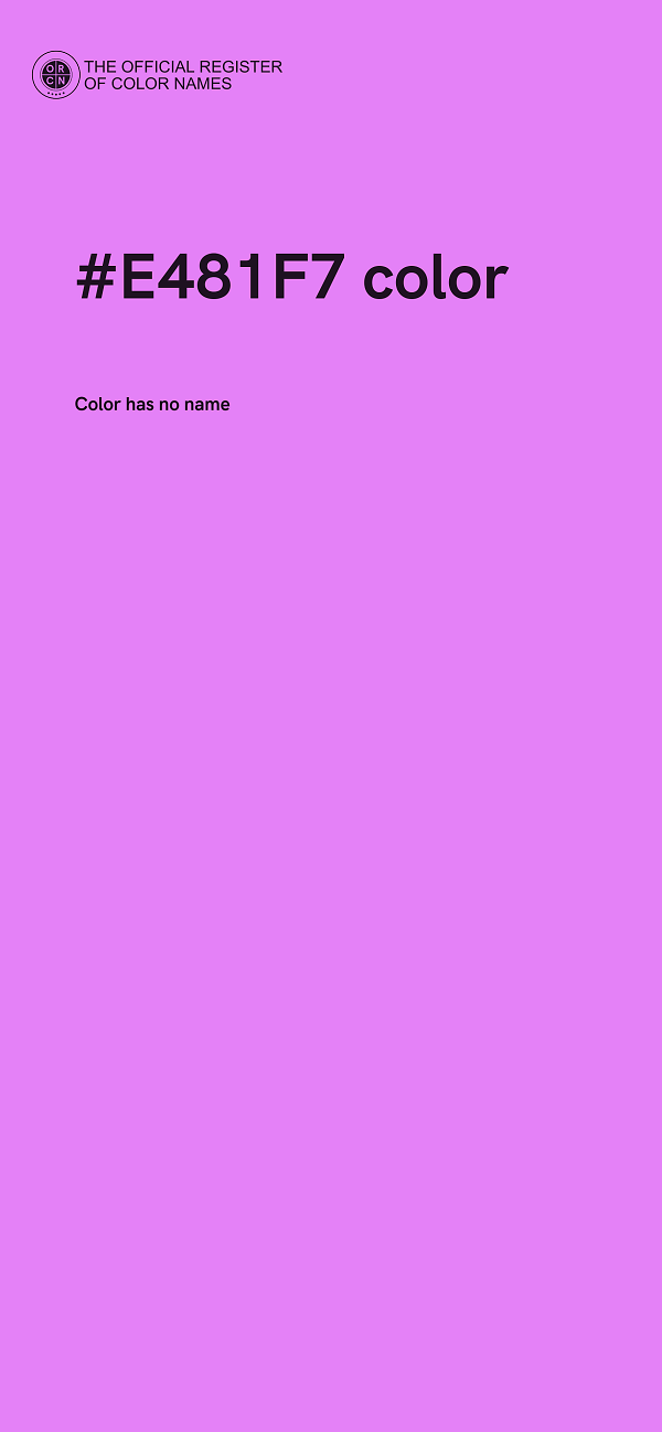 #E481F7 color image