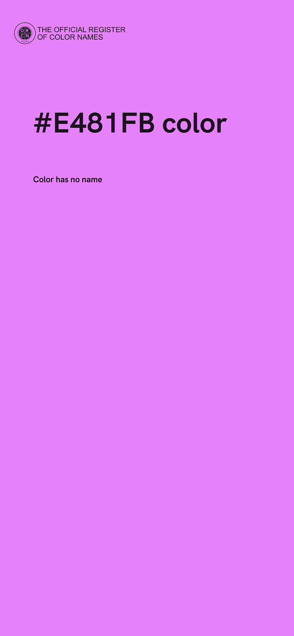 #E481FB color image