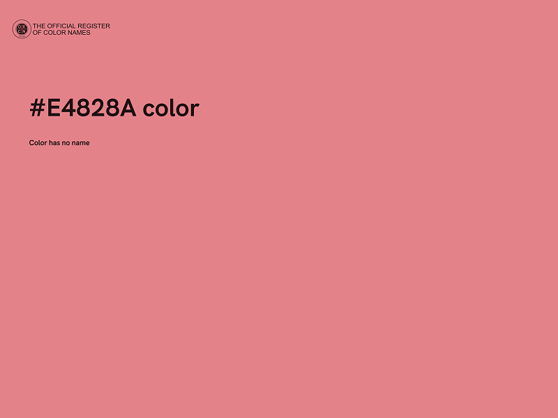 #E4828A color image