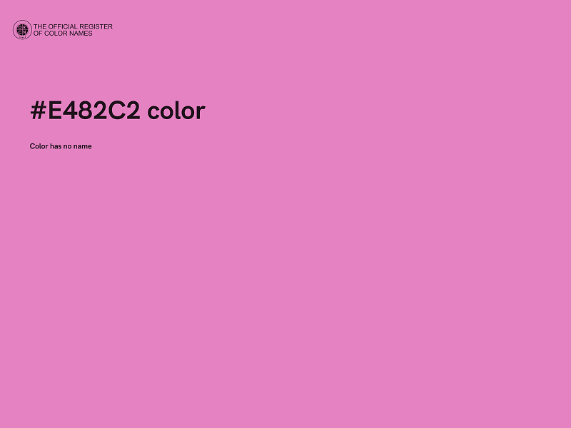 #E482C2 color image