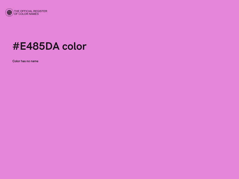 #E485DA color image