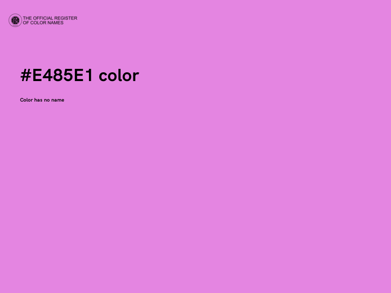 #E485E1 color image