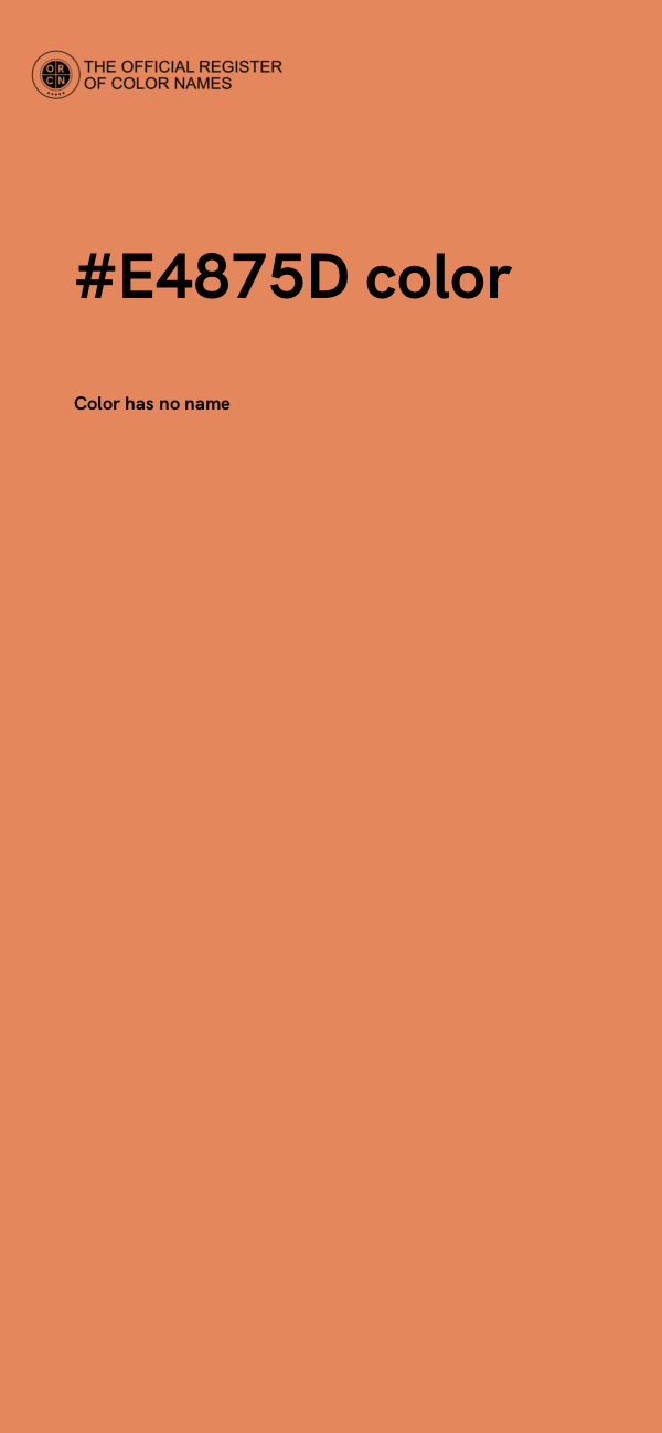 #E4875D color image