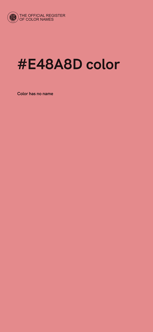 #E48A8D color image