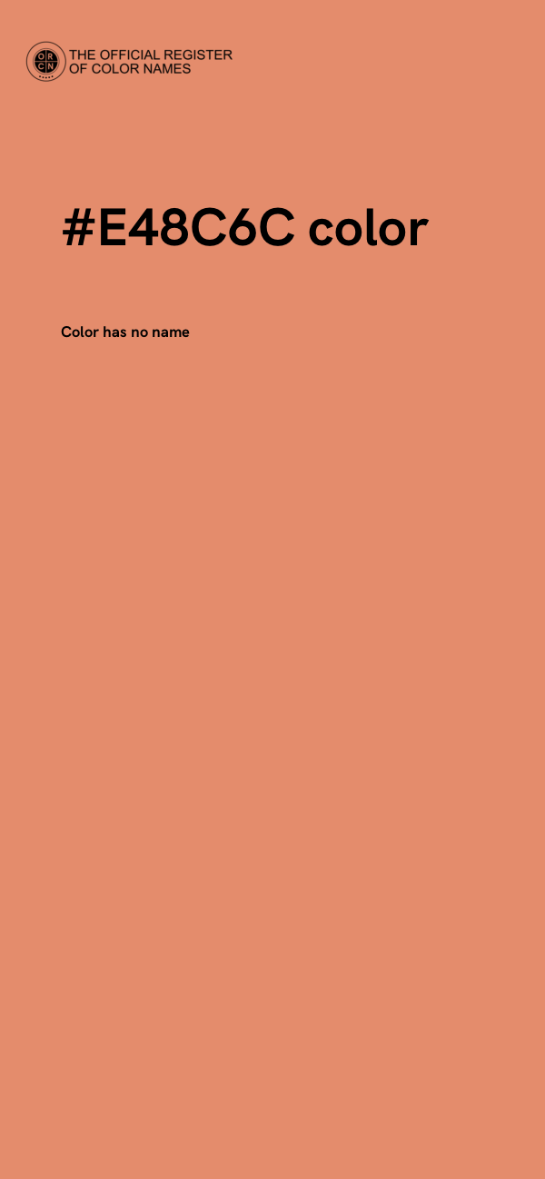 #E48C6C color image