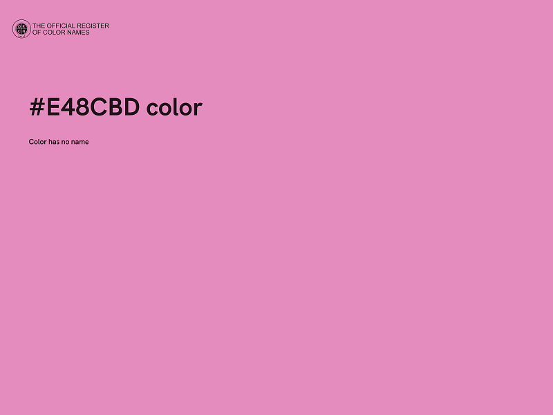 #E48CBD color image