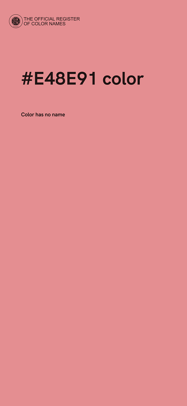 #E48E91 color image
