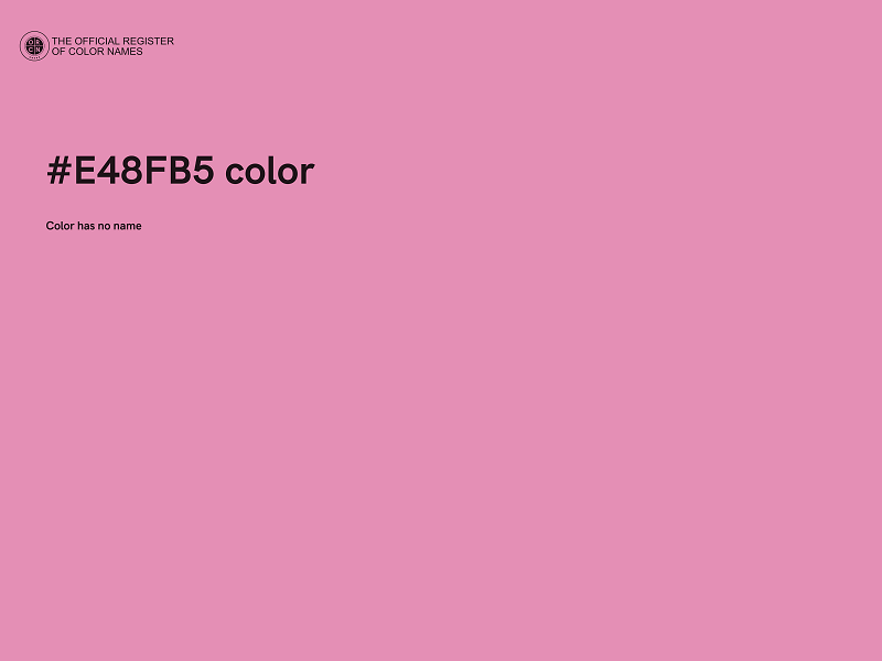 #E48FB5 color image