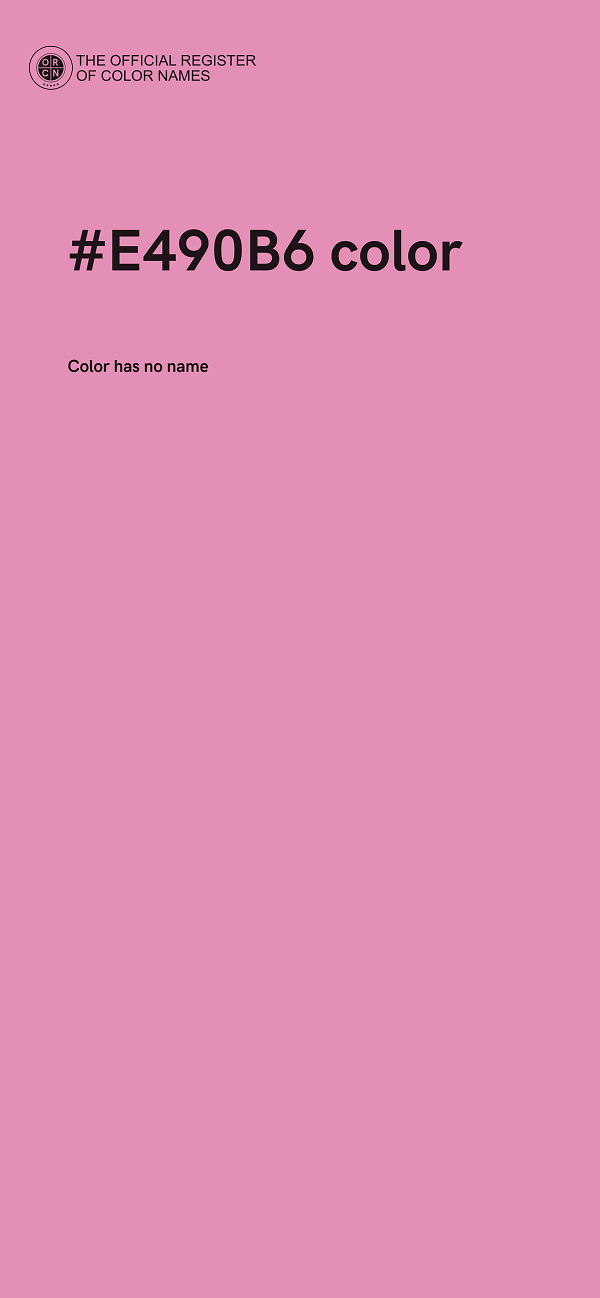 #E490B6 color image