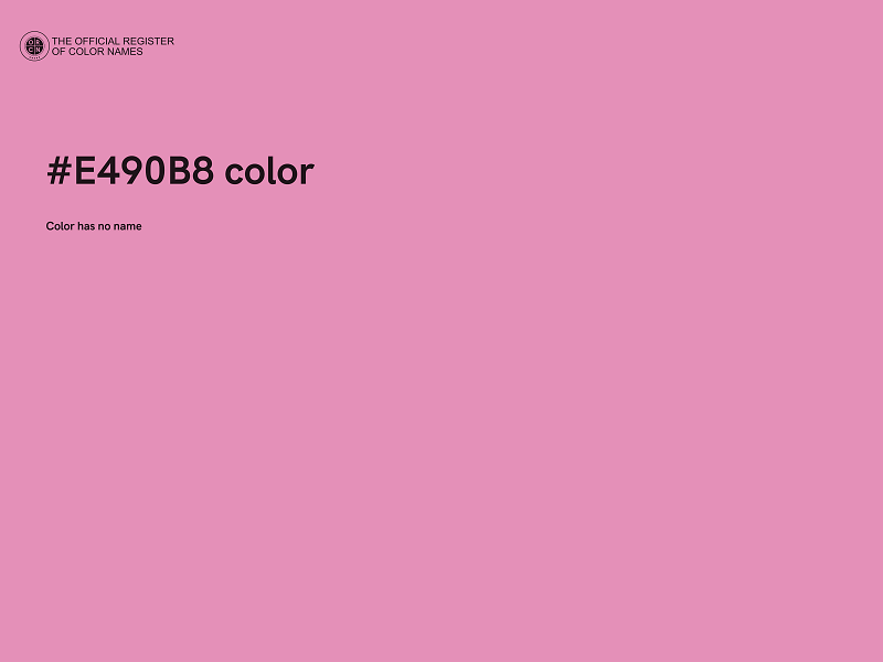 #E490B8 color image