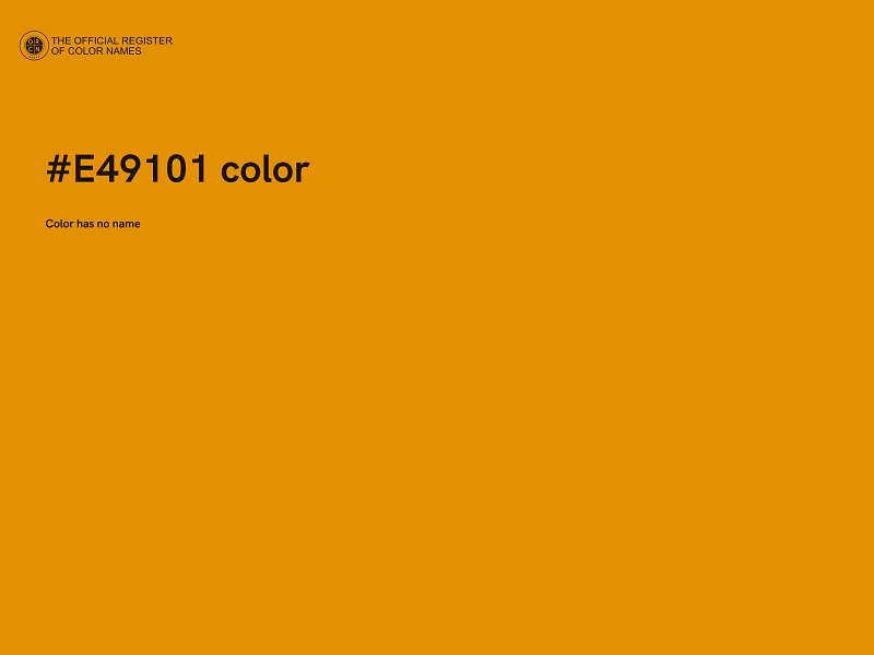 #E49101 color image