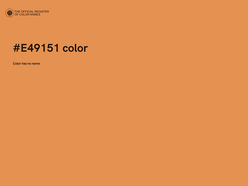 #E49151 color image