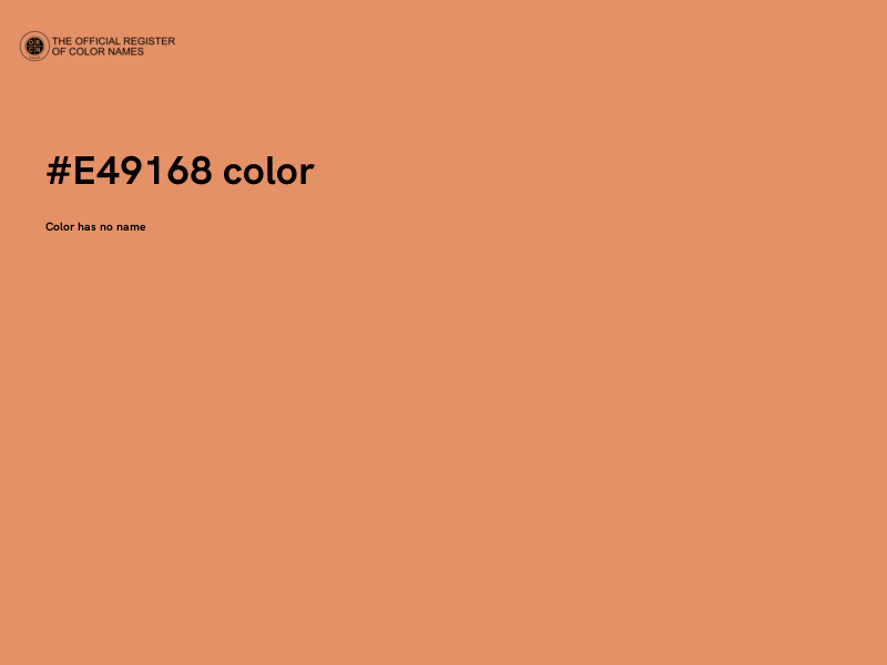#E49168 color image