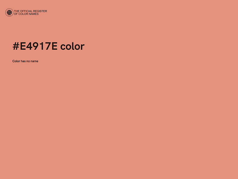 #E4917E color image