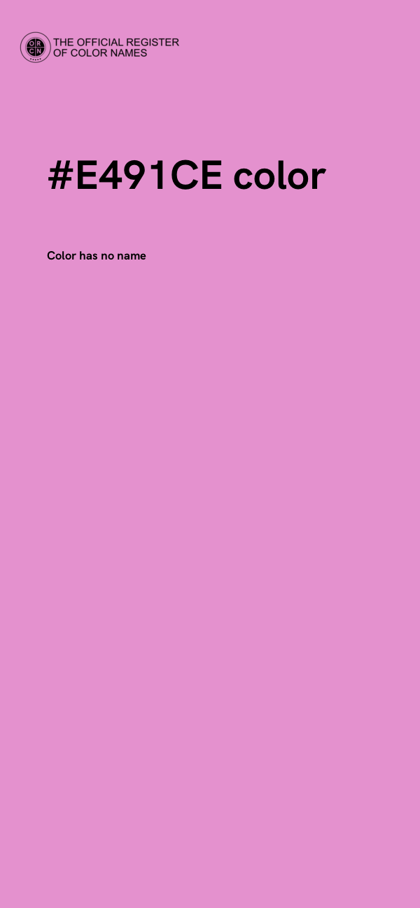 #E491CE color image