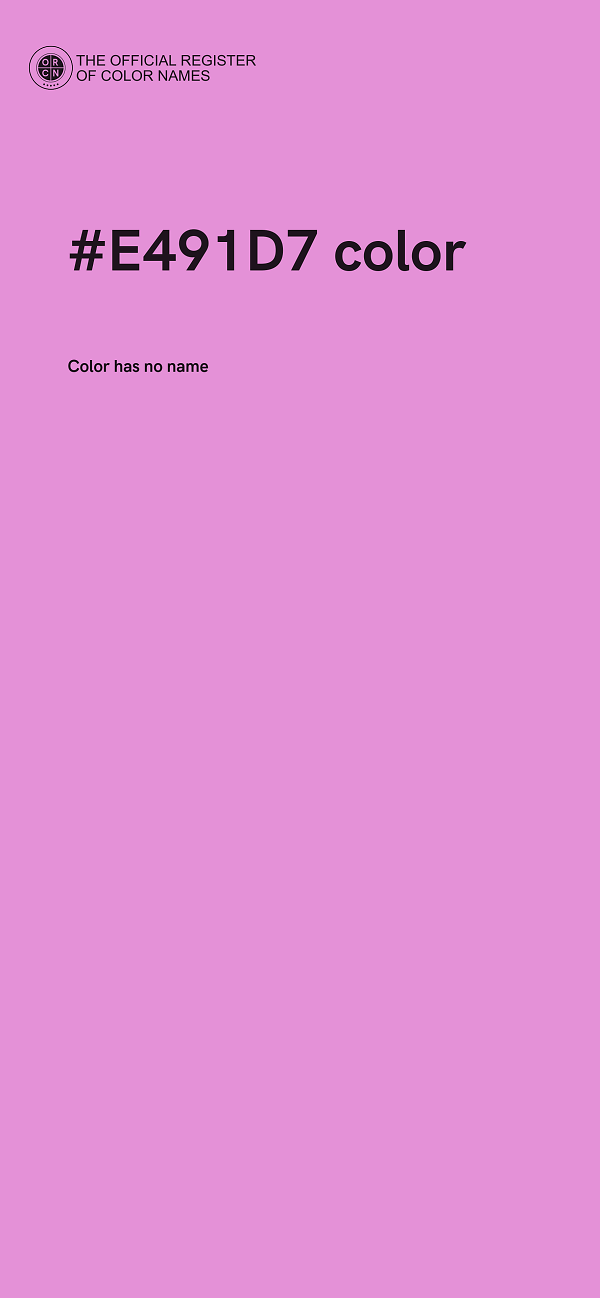 #E491D7 color image