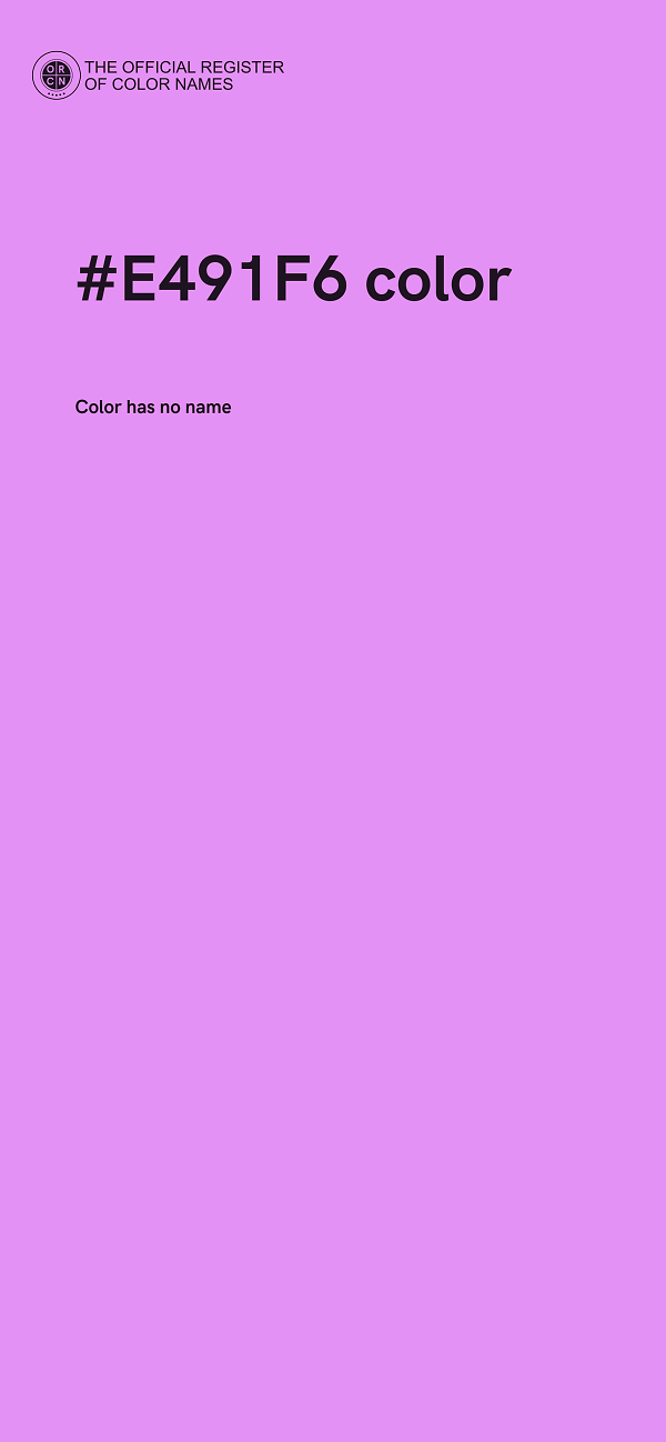 #E491F6 color image