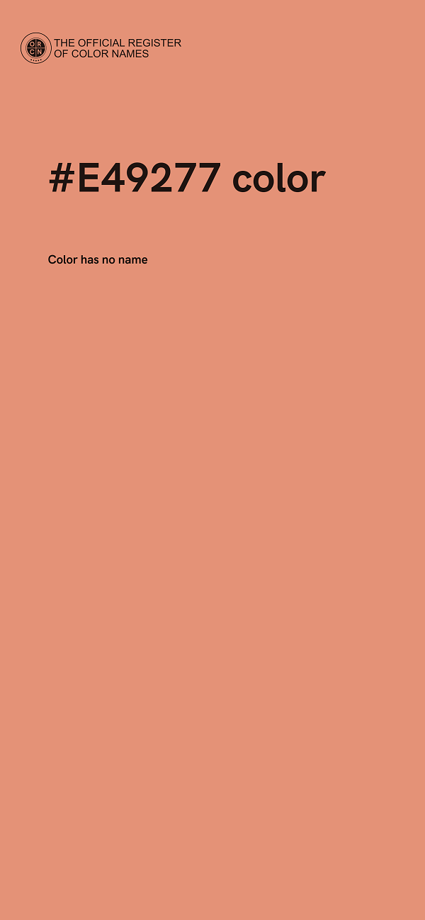 #E49277 color image