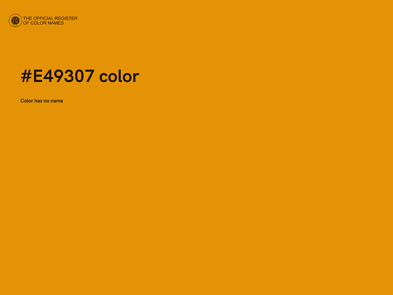 #E49307 color image