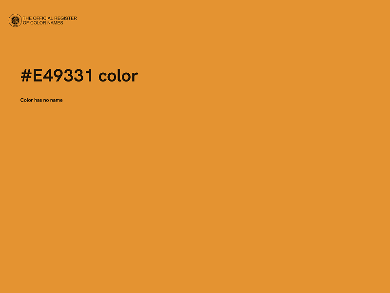 #E49331 color image