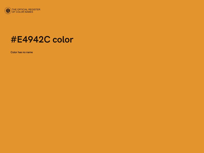 #E4942C color image