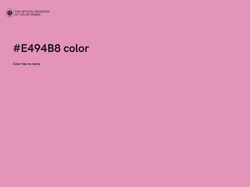 #E494B8 color image