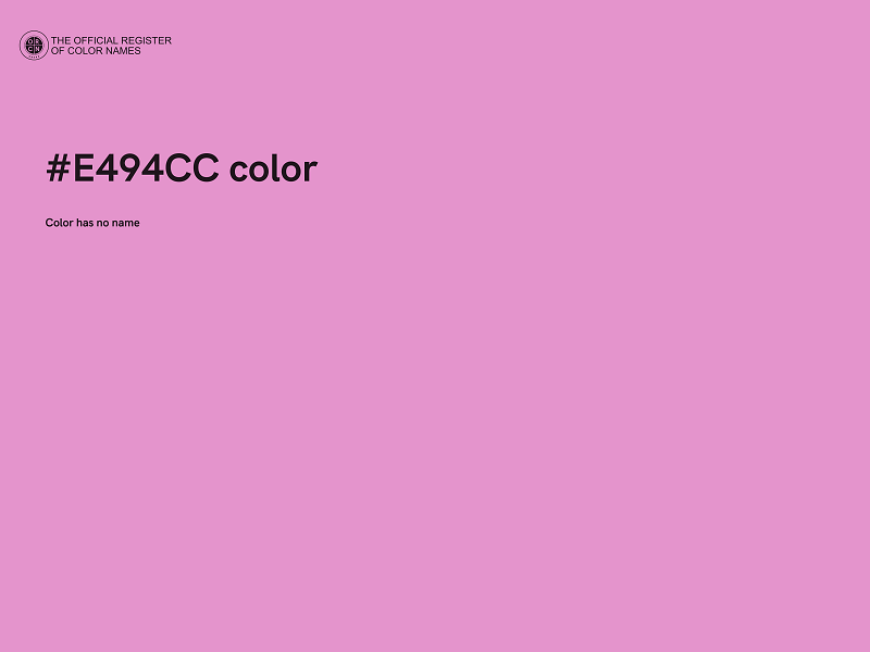 #E494CC color image