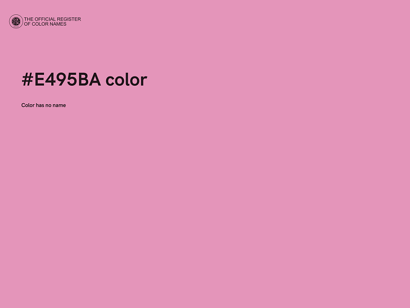 #E495BA color image