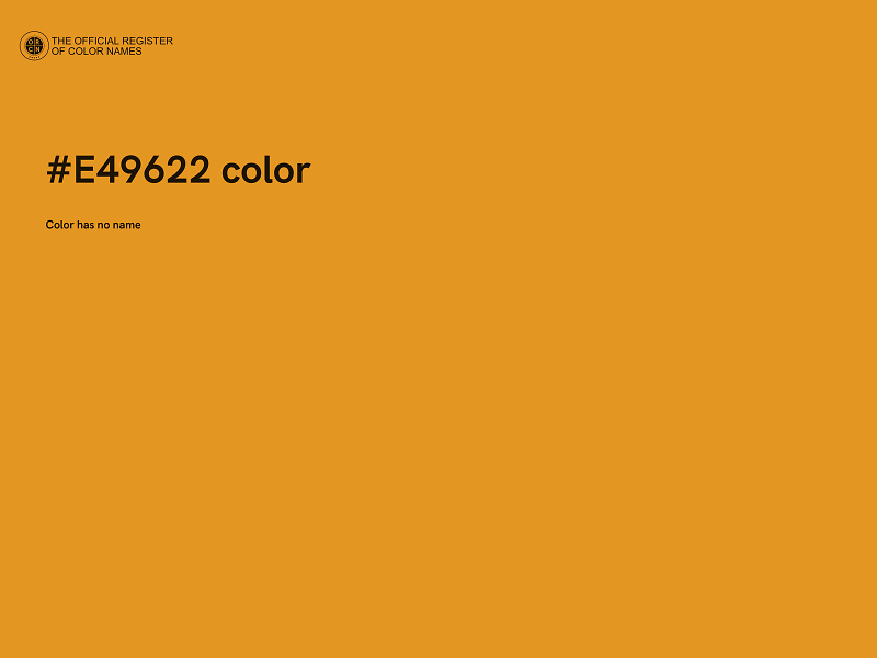 #E49622 color image