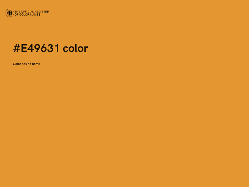 #E49631 color image