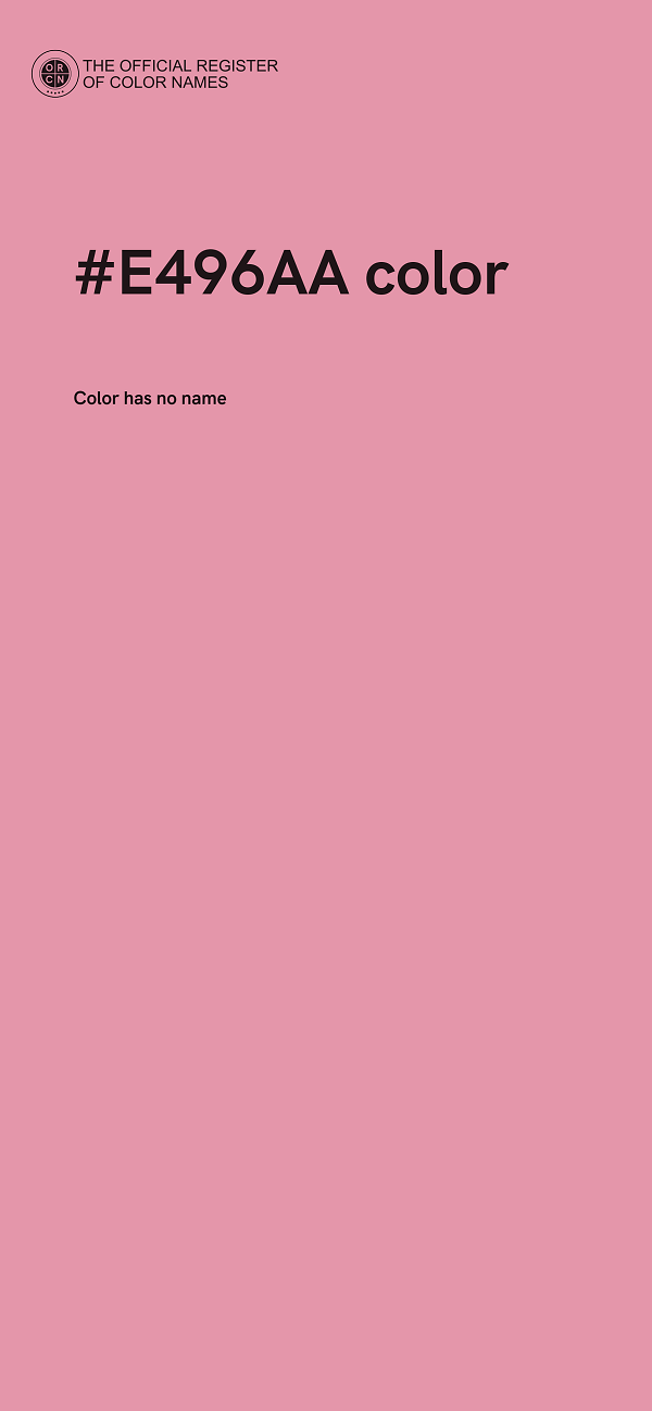 #E496AA color image
