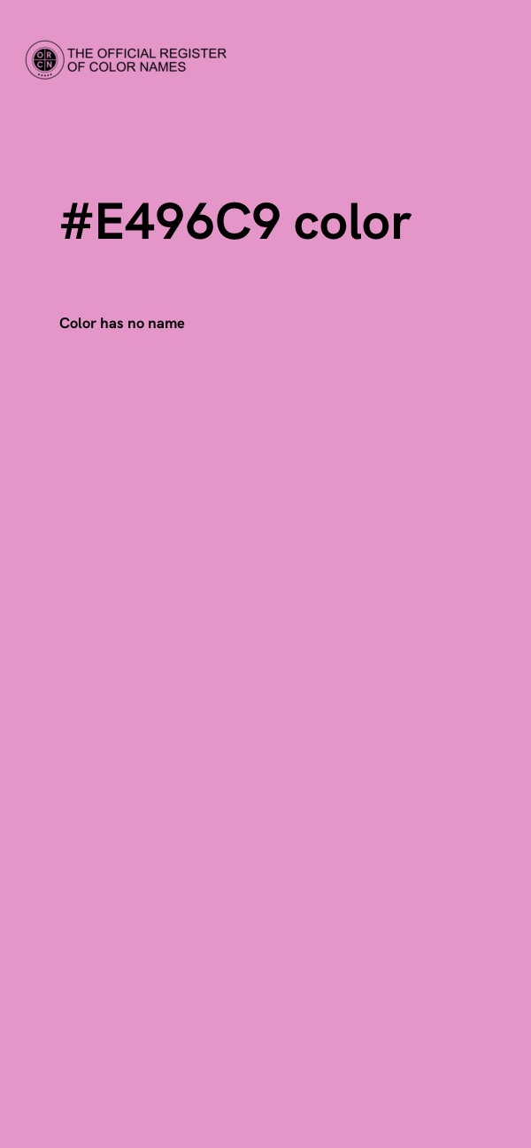 #E496C9 color image