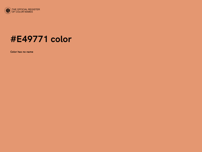 #E49771 color image