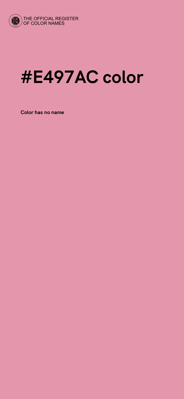 #E497AC color image