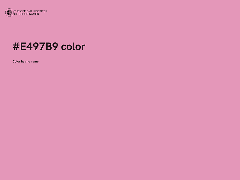 #E497B9 color image