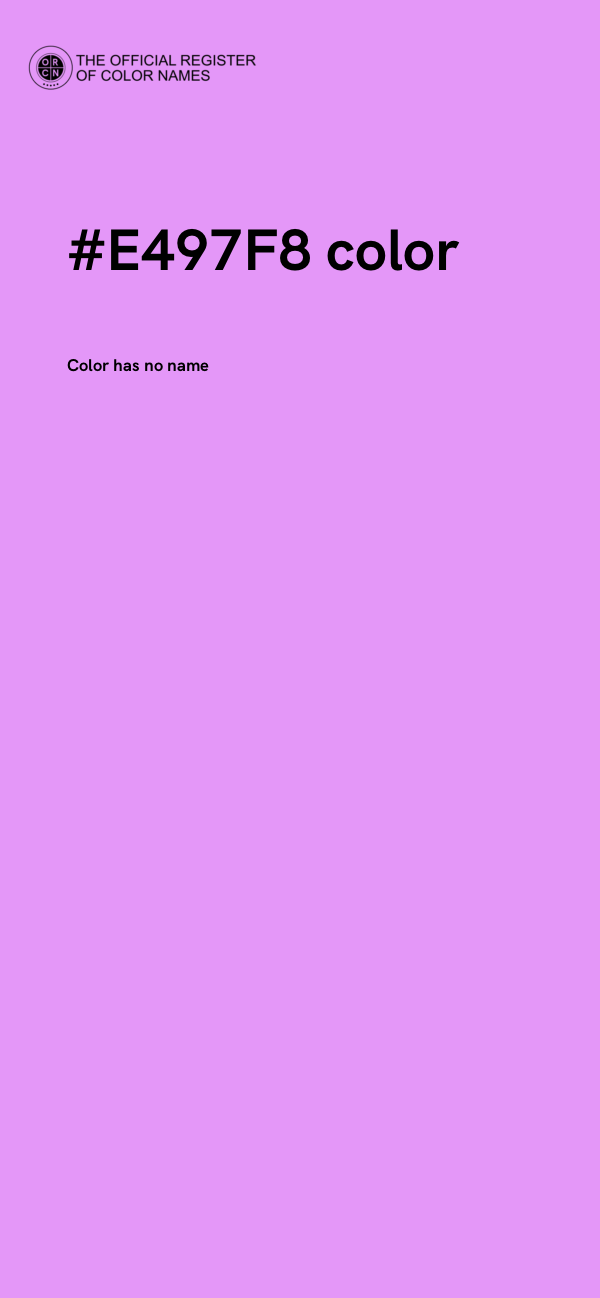 #E497F8 color image