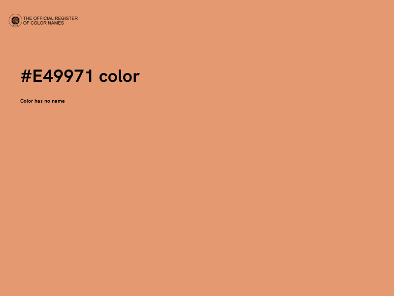 #E49971 color image