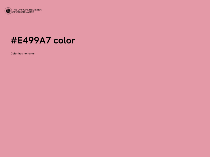 #E499A7 color image