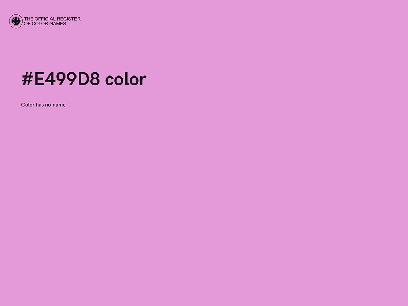 #E499D8 color image
