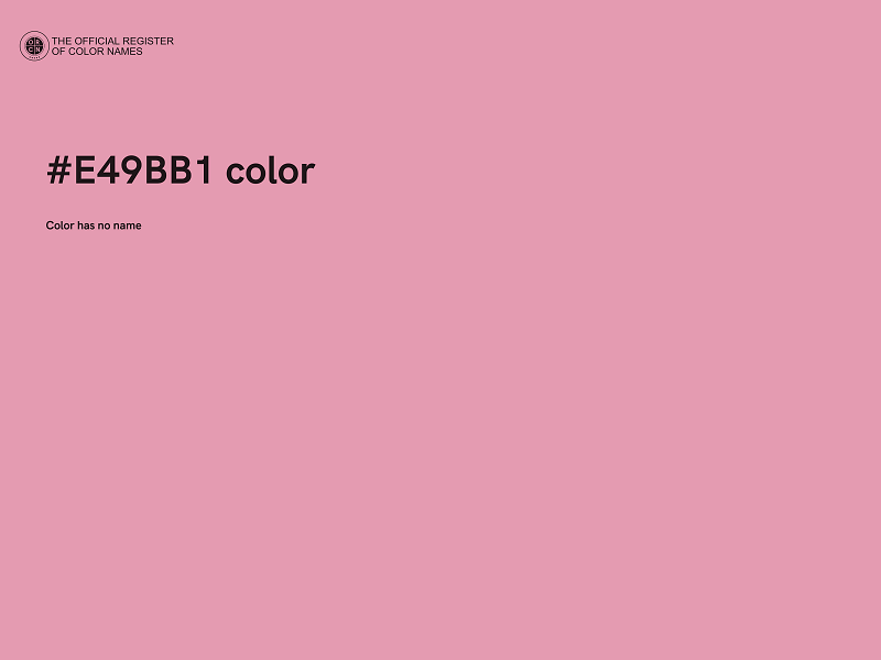 #E49BB1 color image