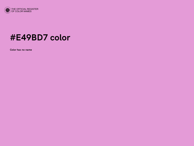 #E49BD7 color image