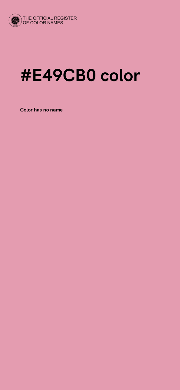 #E49CB0 color image