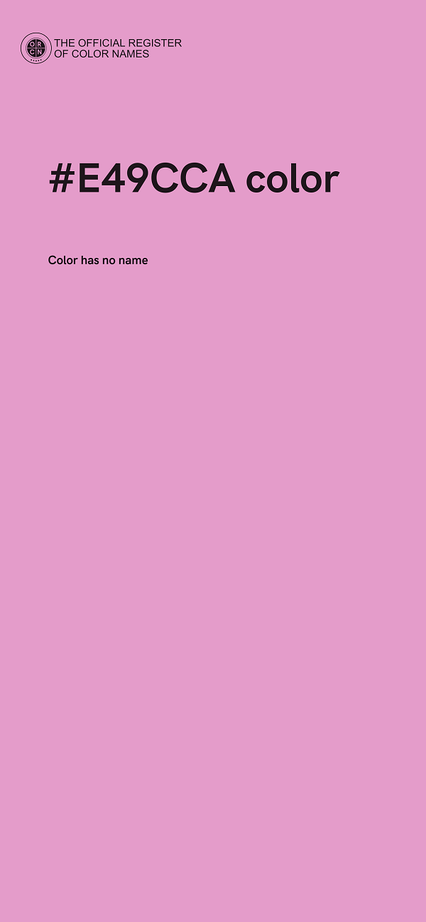 #E49CCA color image