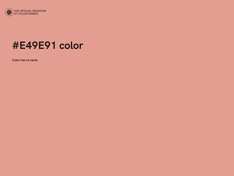 #E49E91 color image