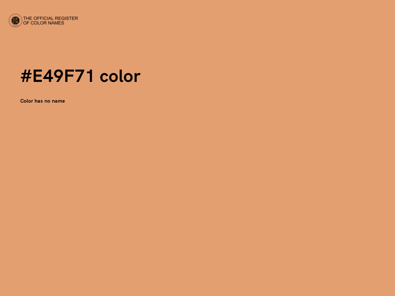 #E49F71 color image