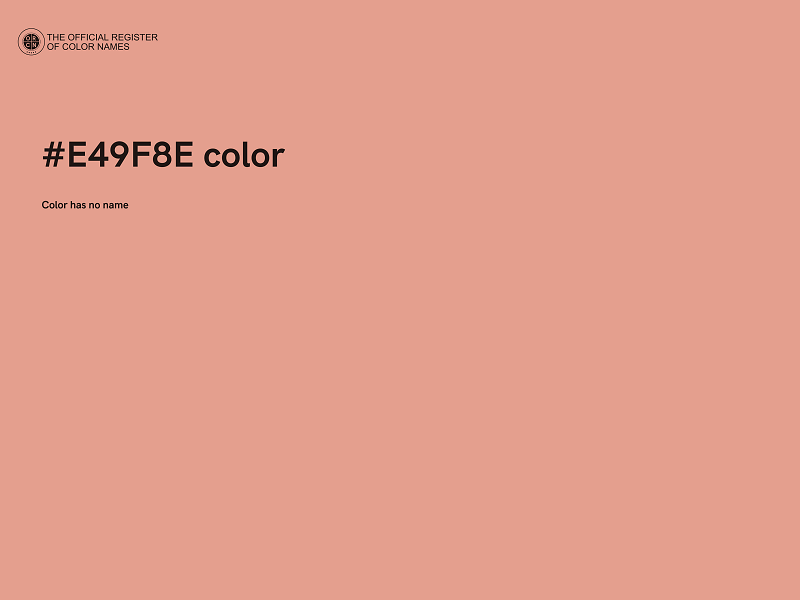 #E49F8E color image