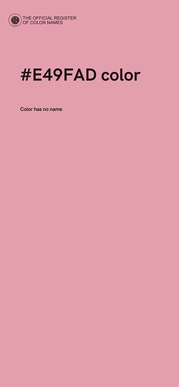 #E49FAD color image